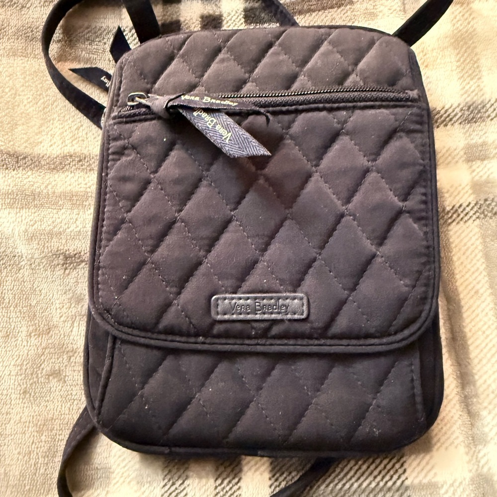 Vera Bradley Dark Navy Blue Quilted Mini Bag